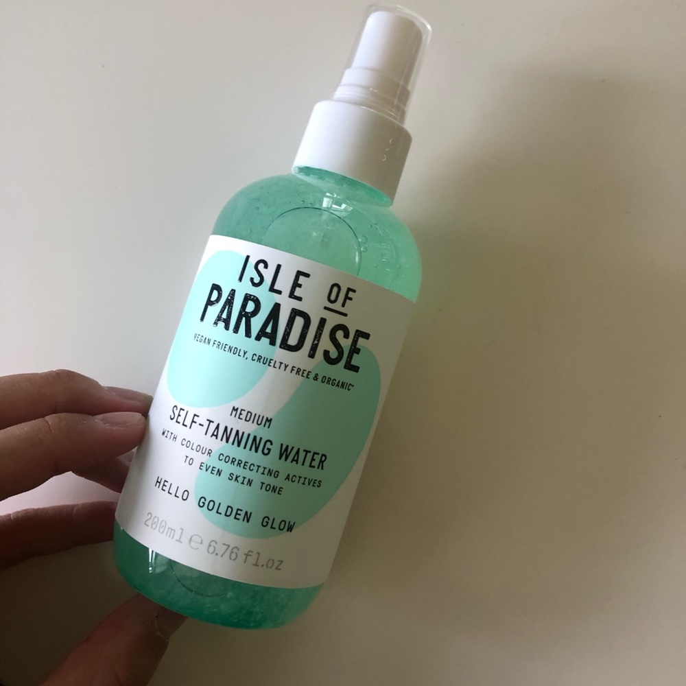 isle of paradise self tanning water